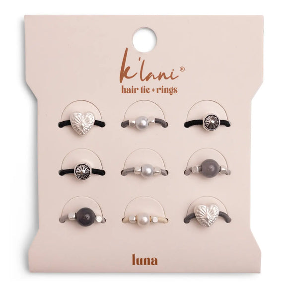K'lani Luna Hair Tie Rings - Romantiques