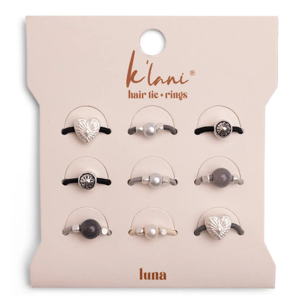 K'lani Luna Hair Tie Rings - Romantiques