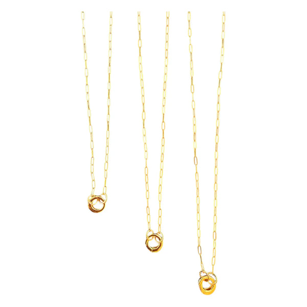 Shà Parlé Paperclip Chain With Charm Holder 15"-17" - Romantiques