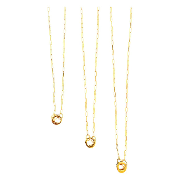 Shà Parlé Paperclip Chain With Charm Holder 17"-19" - Romantiques