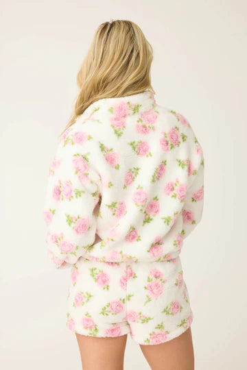 Let’s Get Cozy Floral Print Jacket - Romantiques