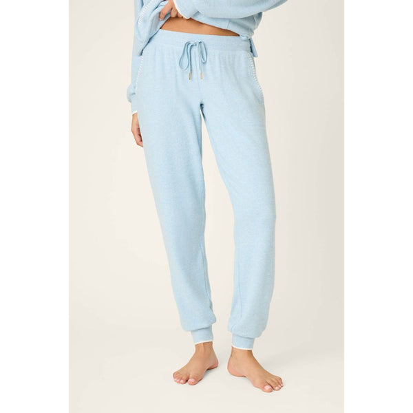 Western Blooms Banded Pant in Dream Blue - Romantiques
