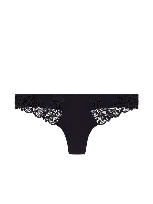 Saga Thong In Black - Romantiques