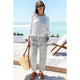 Emerson Fry Cargo Pant in Moss Stripe - Romantiques