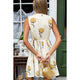 Emerson Fry Indi Tier Short Dress in Marigold Flowers - Romantiques