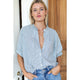 Emerson Fry Mandarin Collar Top in Mandarin Stripes - Romantiques