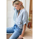 Emerson Fry Mandarin Collar Top in Mandarin Stripes - Romantiques