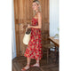 Smocked Maxi Skirt in Pompeian Blooms - Romantiques