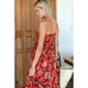 Smocked Maxi Skirt in Pompeian Blooms - Romantiques