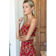 Vacation Top in Pompeian Blooms - Romantiques