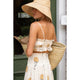 Vacation Fan Flowers Top in Marigold - Romantiques