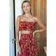 Vacation Top in Pompeian Blooms - Romantiques