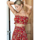 Vacation Top in Pompeian Blooms - Romantiques