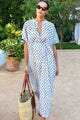 Cleo Organic Caftan in White - Romantiques