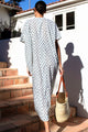 Cleo Organic Caftan in White - Romantiques