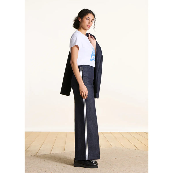Fes Straight Raw Denim Pants in Dark Brut - Romantiques