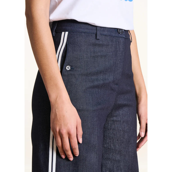 Fes Straight Raw Denim Pants in Dark Brut - Romantiques