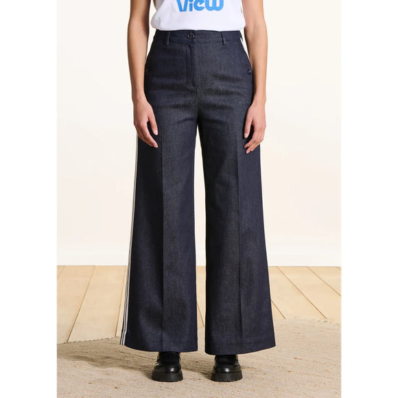 Fes Straight Raw Denim Pants in Dark Brut - Romantiques