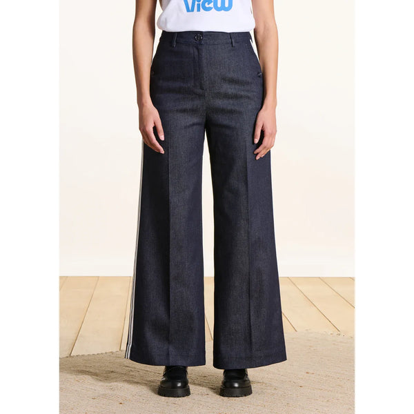 Fes Straight Raw Denim Pants in Dark Brut - Romantiques