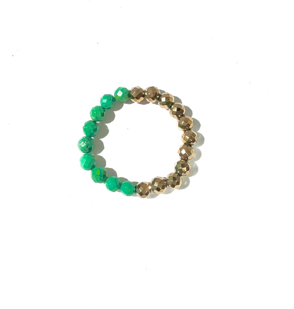 Pyrite Beaded Bracelets by April Martin - Romantiques