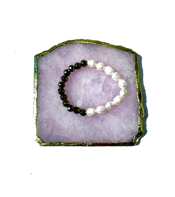 Pyrite Beaded Bracelets by April Martin - Romantiques