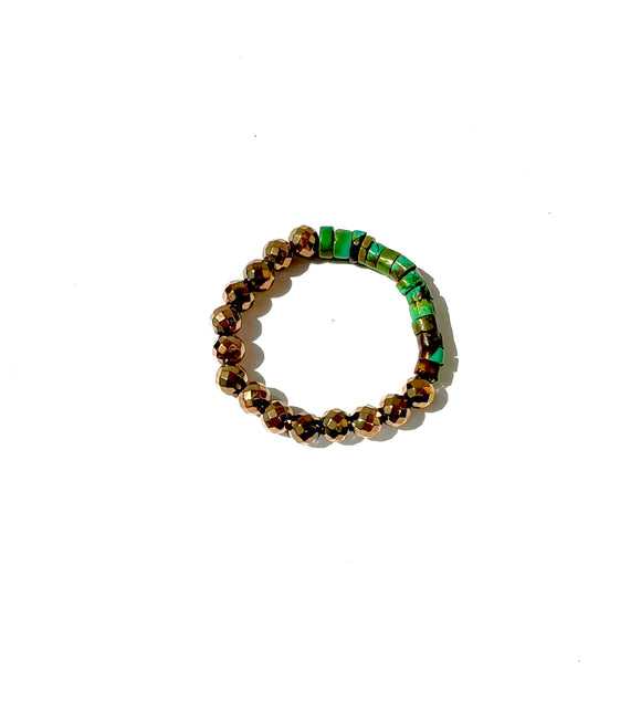 Pyrite Beaded Bracelets by April Martin - Romantiques