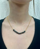 April Martin Beaded Necklace on 14k Gold Plated Chain - Romantiques