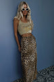 Samantha Bias Skirt- Vintage Leopard - Romantiques