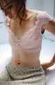 So Fine With Lace Shana Bralette in Petal Pink - Romantiques