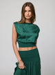 Silky Pacific Tank in Jade - Romantiques