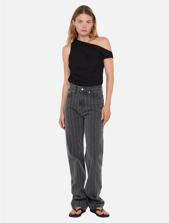 Rhone Drape Top In Black - Romantiques