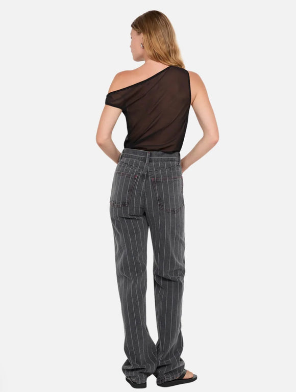 Rhone Drape Top In Black - Romantiques