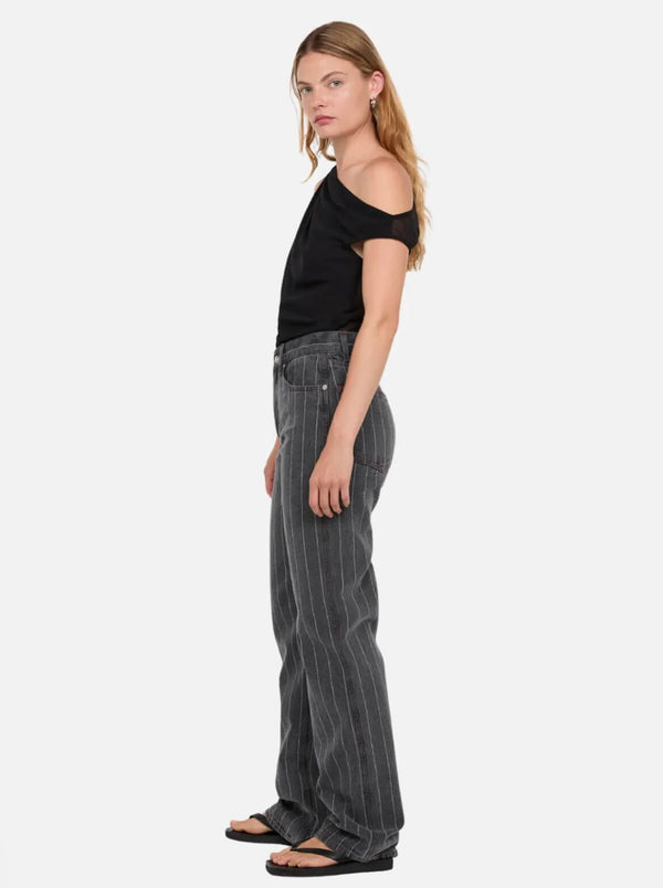 Rhone Drape Top In Black - Romantiques