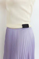 Loyd Ford Benedetto Satin Midi Skirt in Lilac - Romantiques
