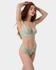 Leonora Wired Blue/Sheer Bra in Island Paradise - Romantiques