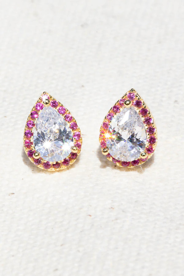 Sugar Daddy Studs in Ruby - Romantiques
