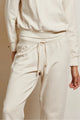 Jamaica Beach Fleece Straight Leg Sweat Pant in Sugar - Romantiques