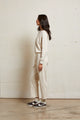 Jamaica Beach Fleece Straight Leg Sweat Pant in Sugar - Romantiques
