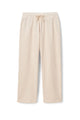 Jamaica Beach Fleece Straight Leg Sweat Pant in Sugar - Romantiques
