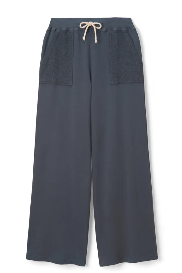 Rosanna French Terry Reverse Pocket Pant in Night - Romantiques