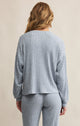 Daydream Rib Long Sleeve Top in Light Denim - Romantiques