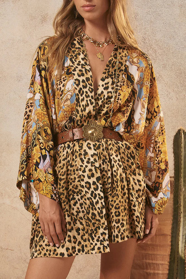 Lovers & Dreamers Short Robe in Gold - Romantiques