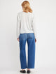 Riley L/S V-Neck Tee Sweater - Romantiques