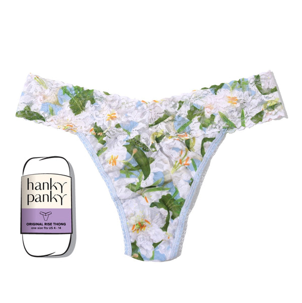 Hanky Panky Signature Lace Original Rise Thong in Absolute-lily - Romantiques