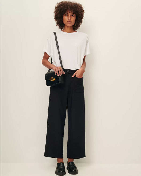 Hudkin A-Line Black Pants - Romantiques