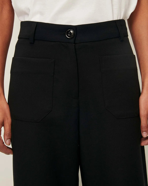 Hudkin A-Line Black Pants - Romantiques