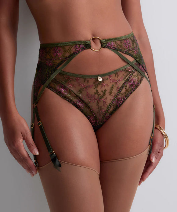 Aubade Sound of Heart Tanga in Dark Garden - Romantiques