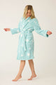 Let’s Get Cozy Light Mint Robe with Stars - Romantiques