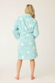 Let’s Get Cozy Light Mint Robe with Stars - Romantiques