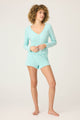 Pointelle Essentials Solid Cardigan in Light Mint - Romantiques